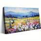 Flower Colorful Mountain Wildflowers Wall Art canvas office home room framed 120x60cm