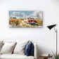 Vintage Red Classic Car Wall Art Canvas Office Home Room Framed 80x45cm