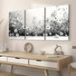 3pcs Modern Style Fashion Flowers Abstract Landscape Art Wall Art Set Canvas Framed 40x60cm - High Quality Print 100% Australian Made Wall Canvas Ready to Hang