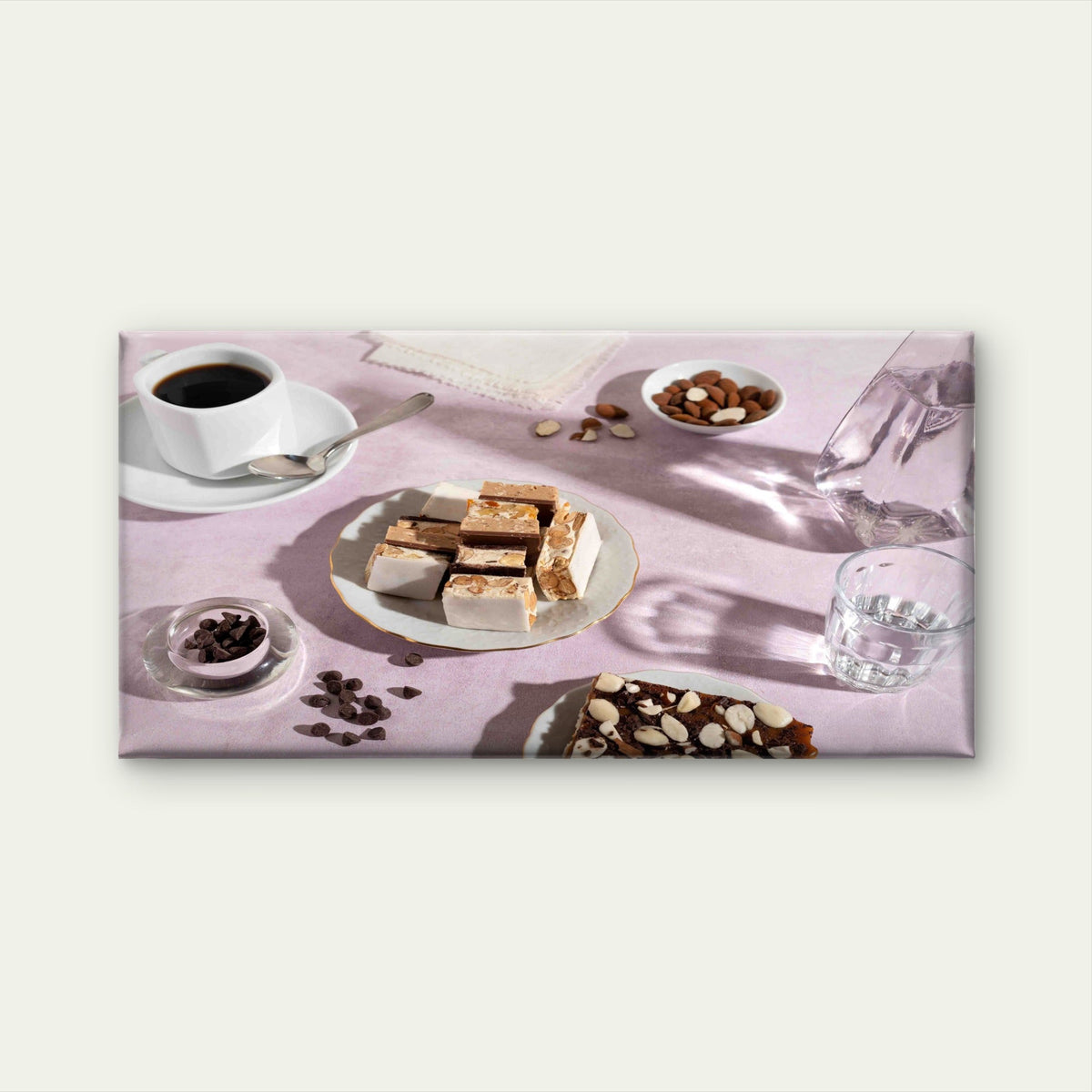 Delicious Dessert Coffee Cup Wall Art Canvas Office Home Room Framed 120x60cm