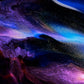 Blue Purple Fluid Abstract Swirl Wall Art Canvas Office Home Room Framed 80x45cm
