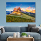 Grass Hill Mountains Scenery Print 100% Australian Made Stretched Canvas Ready to Hang - NT-109