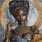 Beauty Of African Lady with Gold Rings Print 100% Australian Made 40x60cm Stretched Canvas Ready to Hang