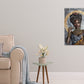 Beauty Of African Lady with Gold Rings Print 100% Australian Made 40x60cm Stretched Canvas Ready to Hang