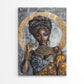 Beauty Of African Lady with Gold Rings Print 100% Australian Made 40x60cm Stretched Canvas Ready to Hang