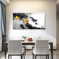 Modern Gold Foil Smoky Gray Art Wall Art Canvas Office Home Room Framed 80x45cm