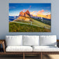 Grass Hill Mountains Scenery Print 100% Australian Made Stretched Canvas Ready to Hang - NT-109