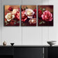3pcs Colorful Roses Metal Print Ready to Hang Art