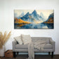 Winter Mountain Landscape Wall Art Canvas Office Home Room Framed 120x60cm