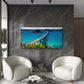 Ocean Highway Bridge Wall Art Canvas Office Home Room Framed 80x45cm