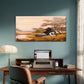 Surreal Sneaker Cottage Wall Art Canvas Office Home Room Framed 120x60cm