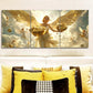 3pcs Angelic Golden Coin Design Metal Print Ready to Hang Art