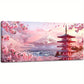 Cherry Blossom Mount Fuji Wall Art canvas office home room framed 120x60cm
