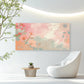 Serene Pink Botanical Blossom Wall Art Canvas Office Home Room Framed 80x45cm
