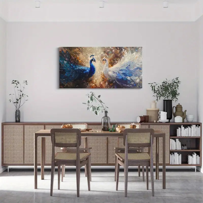 Nature Wild Animal Aesthetic Wall Art canvas office home room framed 120x60cm