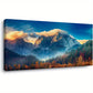 Vibrant Mountain Forest Nature Blue Sky Wall Art canvas office home room framed 120x60cm
