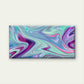 Green Fluid Art Abstract Wall Art Canvas Office Home Room Framed 120x60cm