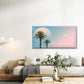 Surreal Landscape Palm Tree Wall Art Canvas Office Home Room Framed 80x45cm