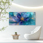 Bohemian Golden & Blue Art Canvas Office Home Room Framed 120x60cm