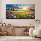 Sunlit Sky & Clouds Wall Art wall canvas office home room framed 120x60cm