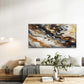 Gold Black Marble With Gold Dot Wall Art Canvas Office Home Room Framed 120x60cm