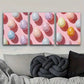 3pcs Easter Eggs Design Metal Print Ready to Hang Art