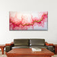 Abstract Pink Gold Veins Flow Wall Art Canvas Office Home Room Framed 80x45cm