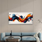Vibrant Swirling Abstract Art Wall Art Canvas Office Home Room Framed 120x60cm