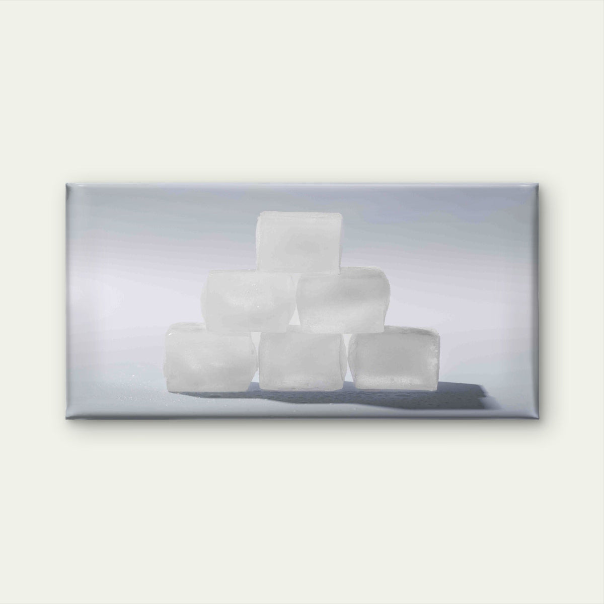 Stacked Ice Cubes Wall Art Canvas Office Home Room Framed 120x60cm