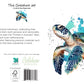 Turtle & Blue Watercolor Greeting Card - The Creatures Set - 10 Pcs