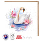 Swan in Lake Greeting Card - The Creatures Set - 10 Pcs