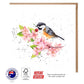 Bird & Cherry Greeting Card - The Creatures Set - 10 Pcs