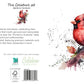 Red Bird on Tree Branch Greeting Card - The Creatures Set - 10 Pcs