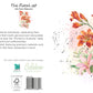 Lilly Flower Watercolor Greeting Card - The Floral Set - 10 Pcs