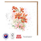 Lilly Flower Watercolor Greeting Card - The Floral Set - 10 Pcs