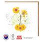 Gaillardia Flower Greeting Card - The Floral Set - 10 Pcs