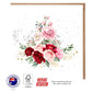 Beige, Pink & Red Roses Greeting Card - The Floral Set - 10 Pcs