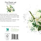 White Lilly With Leaves Greeting Card - The Floral Set - 10 Pcs