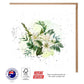 White Lilly With Leaves Greeting Card - The Floral Set - 10 Pcs