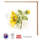 Sunflower Watercolor Greeting Card - The Floral Set - 10 Pcs