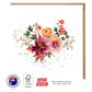 Orange & Red Flowers Greeting Card - The Floral Set - 10 Pcs