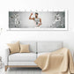 Jayson Tatum Basketball Panorama Stretched Canvas Wall Art wall art