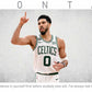 Jayson Tatum Basketball Panorama Stretched Canvas Wall Art wall art