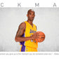 Kobe Bryant Basketball Panorama Stretched Canvas Wall Art wall art