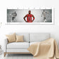 Michael Jordan Basketball Panorama Stretched Canvas Wall Art wall art