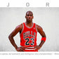 Michael Jordan Basketball Panorama Stretched Canvas Wall Art wall art