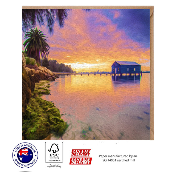 Sunrise View in Western Australia Greeting Card - The Scenery Set - 10 Pcs