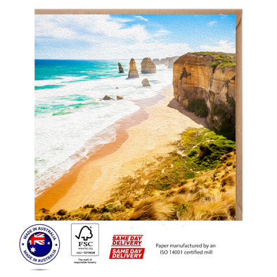 Twelve Apostles, Great Ocean Road Greeting Card - The Scenery Set - 10 Pcs