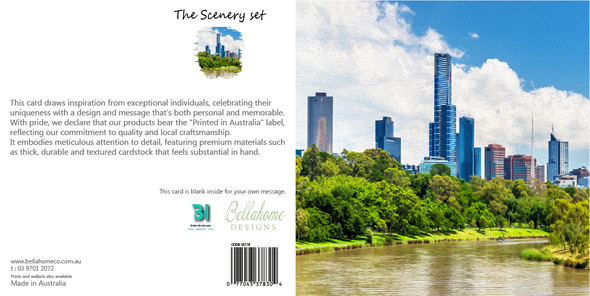 Skyscrapers of Melbourne Greeting Card - The Scenery Set - 10 Pcs