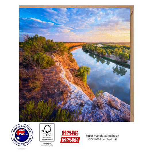 Murray River in South Australia Greeting Card - The Scenery Set - 10 Pcs